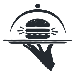 Burger silhouette Transparent PNG