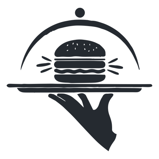 Silhueta de hamburguer Desenho PNG
