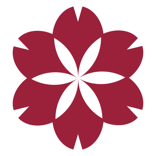Silueta de flor de manzanilla Diseño PNG
