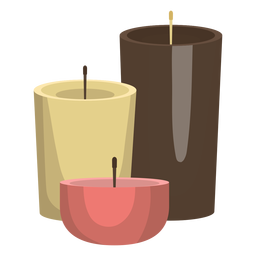 Candle wax illustration PNG Design