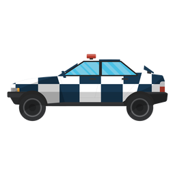 Ilustración de policía de ley de coche Diseño PNG