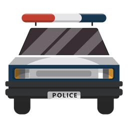 Ilustración de intermitente de policía de coche Diseño PNG