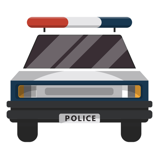Car police flasher illustration PNG Design