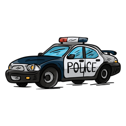 Ilustración de faro de policía de coche Diseño PNG