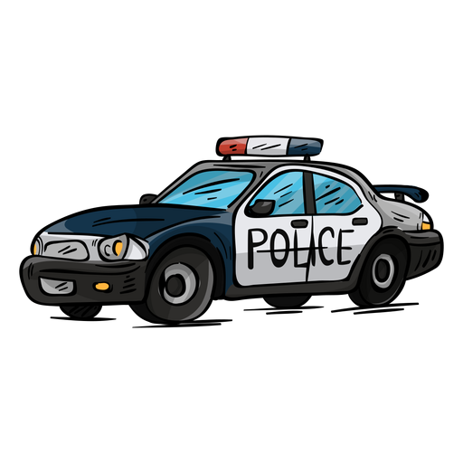 Design PNG E SVG De Caminhão De Carro De Polícia Para Camisetas