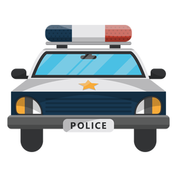 Car police star illustration