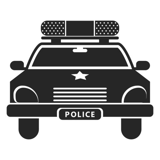 A polícia do carro cortou Desenho PNG