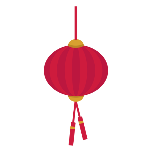 Lanterna chinesa plana Desenho PNG