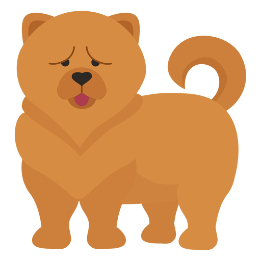 Chow chow dog illustration