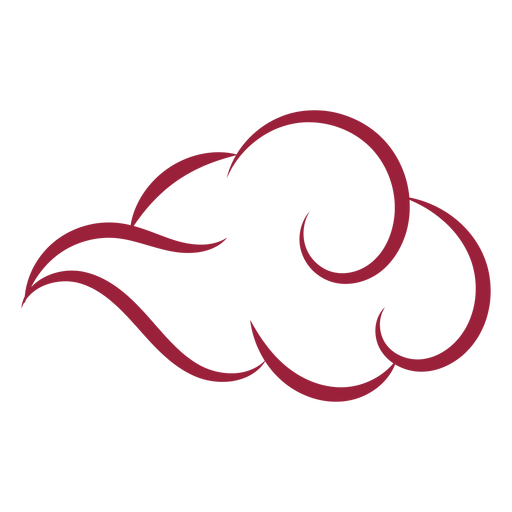 Cloud silhouette PNG Design