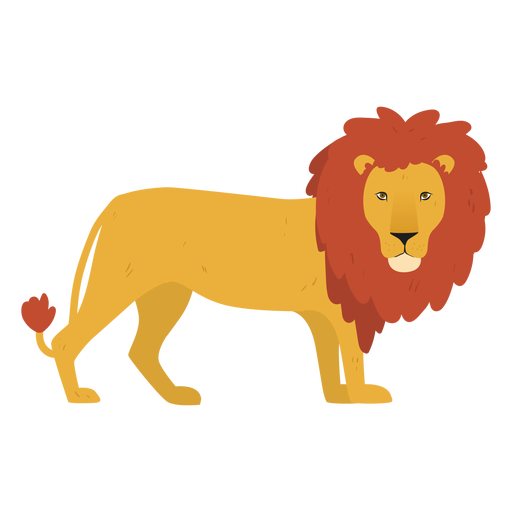 Cute lion illustration PNG Design