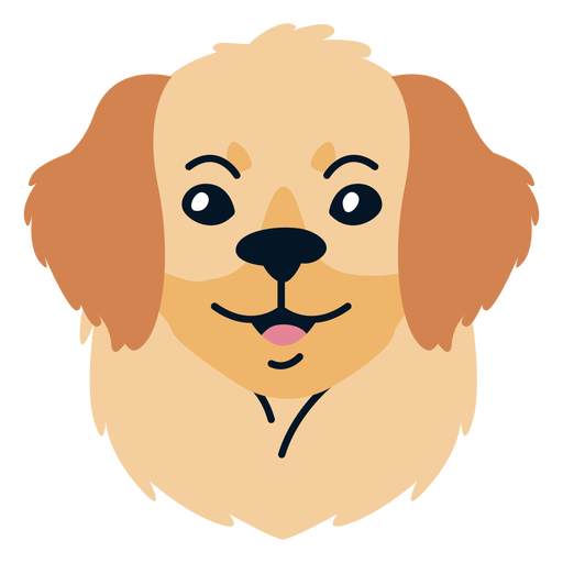 Ilustración plana de cachorro de perro Diseño PNG