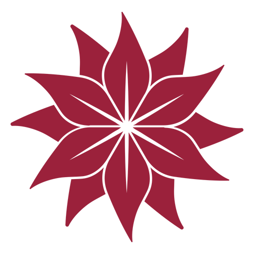 Blütenblatt Silhouette PNG-Design