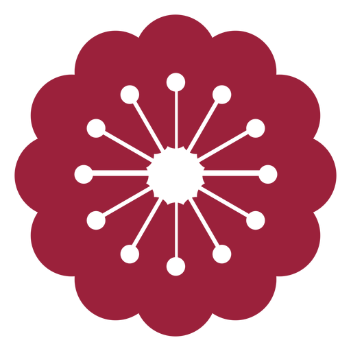 Blumenstaubschattenbild PNG-Design