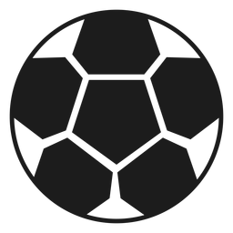 Football ball silhouette PNG Design