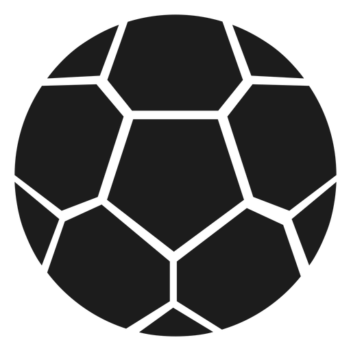 Football pentagon silhouette PNG Design