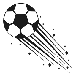 Football shot silhouette PNG Design