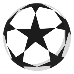 Ilustración de fútbol estrella de fútbol Diseño PNG