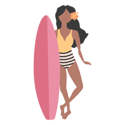 Bañador niña flor tabla de surf plana Bañador niña flor tabla de surf plana