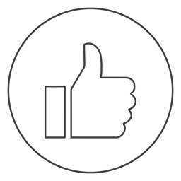 Hand like ok thumb sign icon PNG Design Transparent PNG