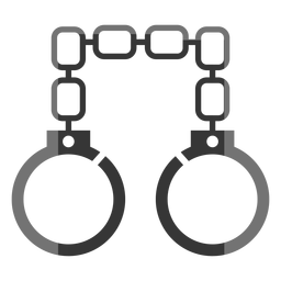 Handcuffs chain flat PNG Design Transparent PNG