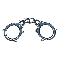 Handcuffs illustration PNG Design