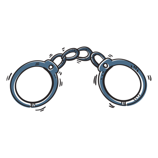Handcuffs illustration Transparent PNG & SVG vector file