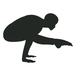 Menschliche handstand silhouette PNG-Design