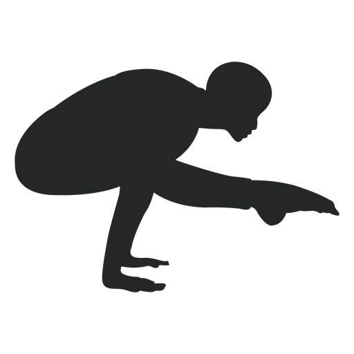 Menschliche handstand silhouette PNG-Design