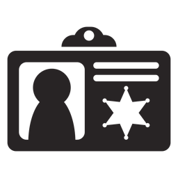 Id document silhouette PNG Design