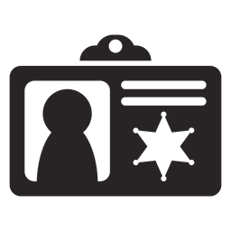 Silhueta do documento de identidade Desenho PNG