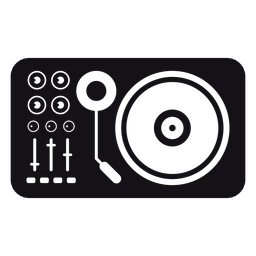 Mezclador ilustrado de silueta Diseño PNG