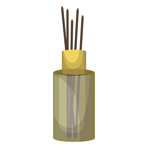 Incense stick bottle aroma illustration