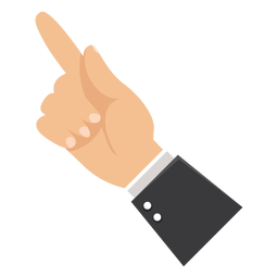 Zeigefinger Hand Ärmel Illustration PNG-Design