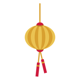 Laterne flach PNG-Design