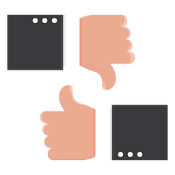 Wie ok nicht wie Daumenpaar Illustration PNG-Design