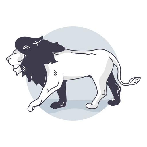 Lion illustration PNG Design