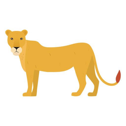 Ilustración de leona Diseño PNG