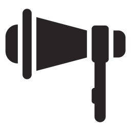 Silueta de altavoz megáfono Diseño PNG