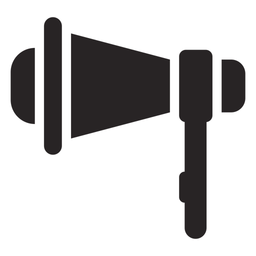 Megaphone loudspeaker silhouette PNG Design
