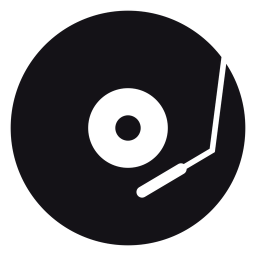 Download Music record silhouette - Transparent PNG & SVG vector file