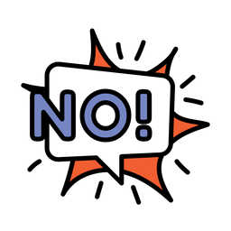 Kein Aufkleber PNG-Design