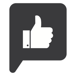 Ok mano como silueta de puño de pulgar Diseño PNG