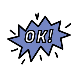 Ok adesivo Desenho PNG