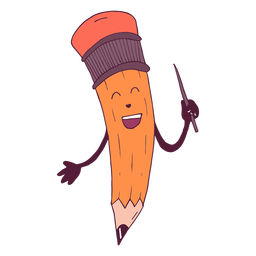 Bleistiftlehrer Illustration PNG-Design