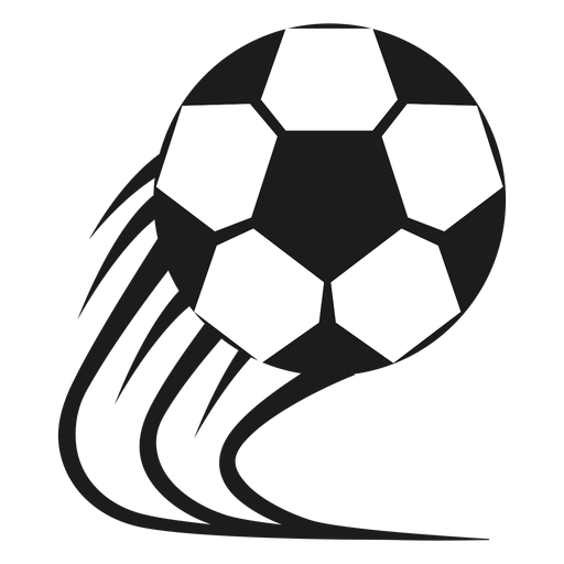 Pentagon football silhouette PNG Design