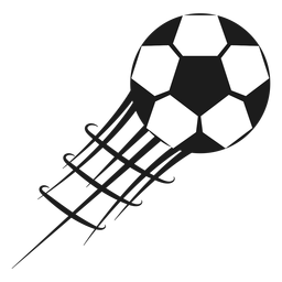 Silhueta futebol futebol pentágono Desenho PNG
