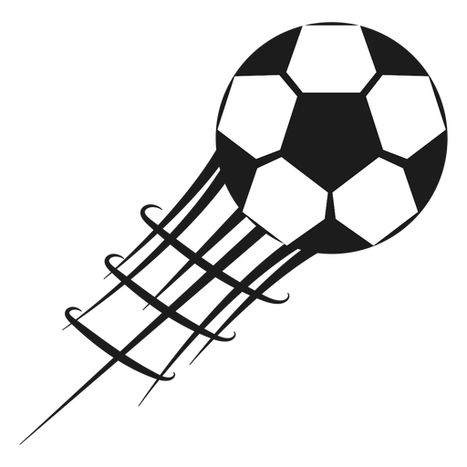 Pentagon football soccer silhouette PNG Design
