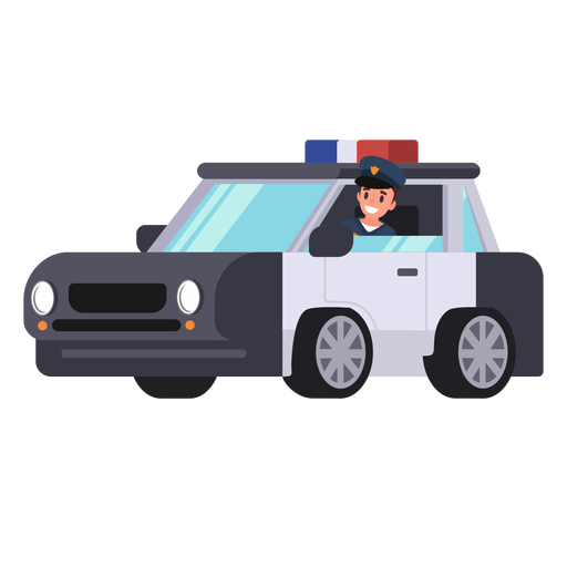 Police car policeman illustration Transparent PNG Police car policeman illustration Transparent PNG