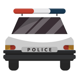 Police car flasher illustration PNG Design